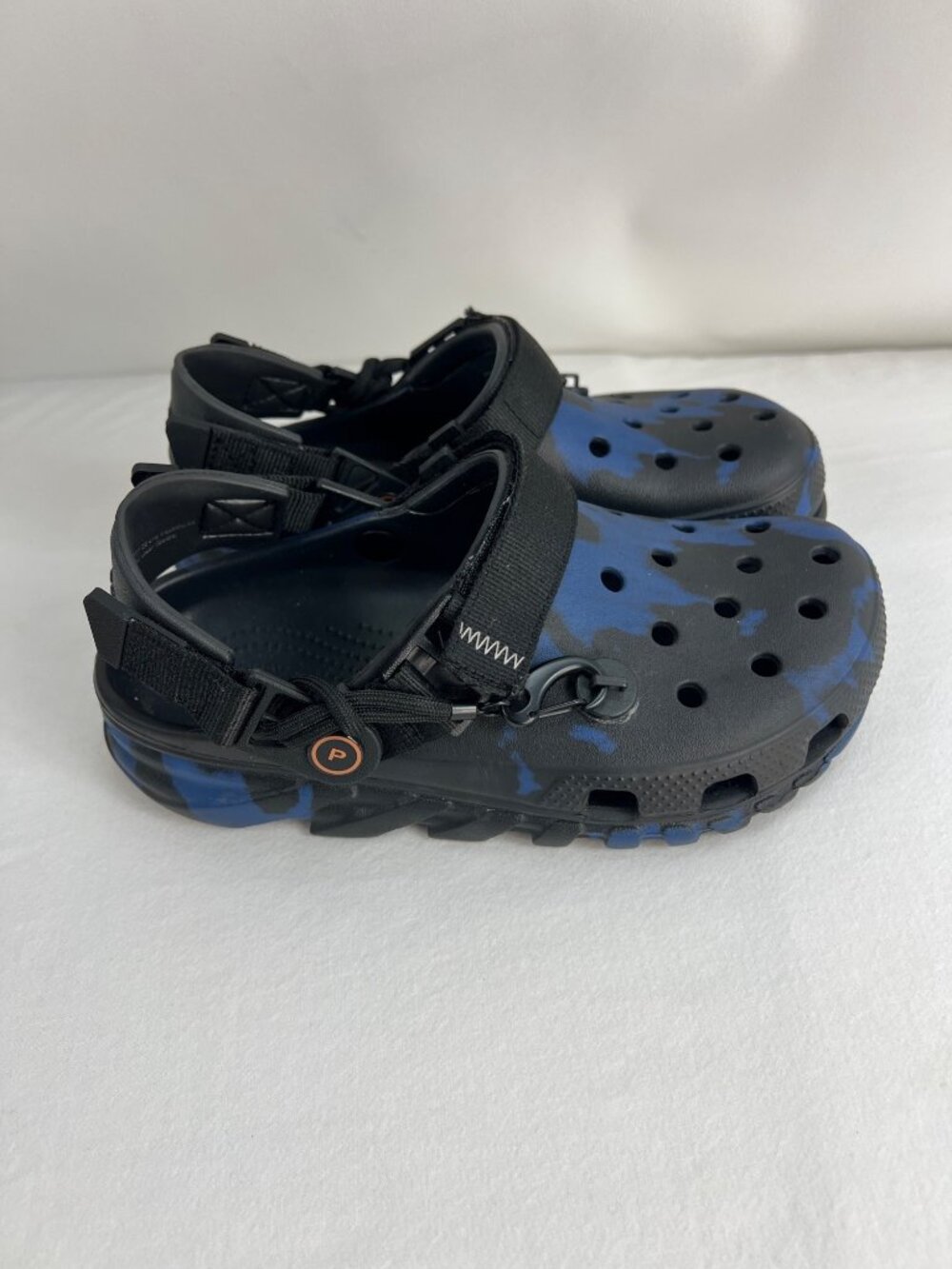 Post Malone X Crocs Duet Max Clog Blue Black 206542-001 Size M5 W7